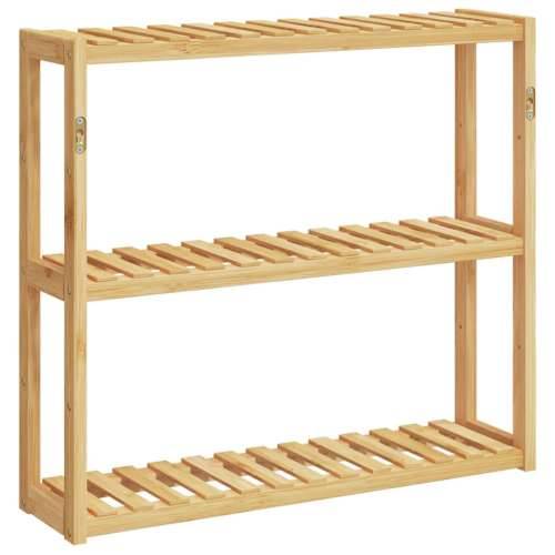 Kupaonska polica s 3 razine zidna 60 x 15 x 54 cm od bambusa Cijena