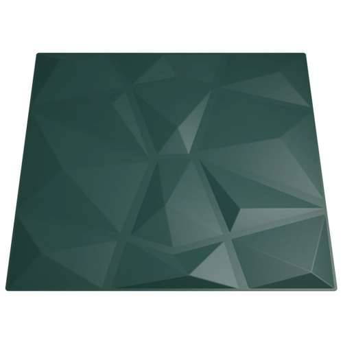 Zidni paneli 24 kom zeleni 50 x 50 cm XPS 6 m² uzorak dijamanta Cijena