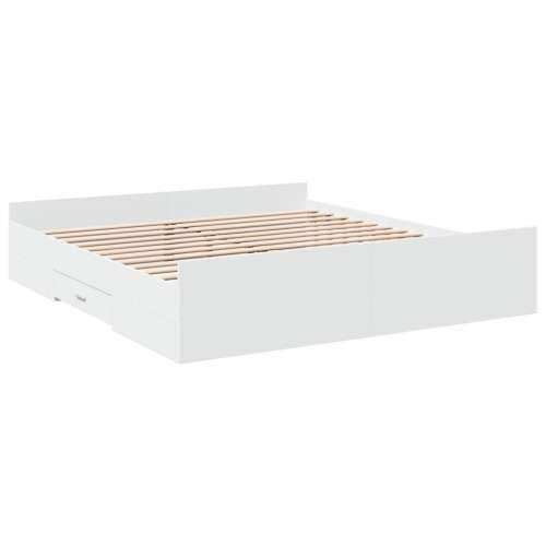 Okvir kreveta s ladicama bez madraca bijeli 200x200 cm - Bijela 200 x 200 cm Cijena