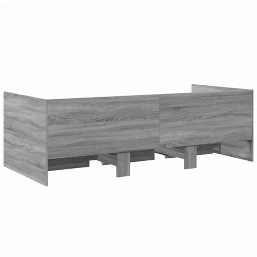 Dnevni krevet s ladicama bez madraca siva boja hrasta 90x190 cm - Sivi hrast sonoma 90 x 190 cm Cijena