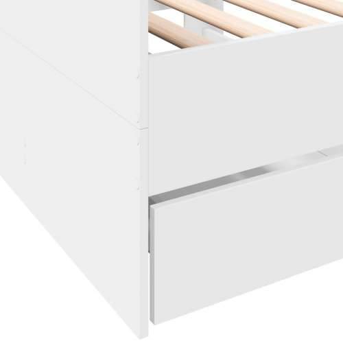 Dnevni krevet s ladicama bez madraca bijeli 75x190 cm - Bijela 75 x 190 cm Cijena