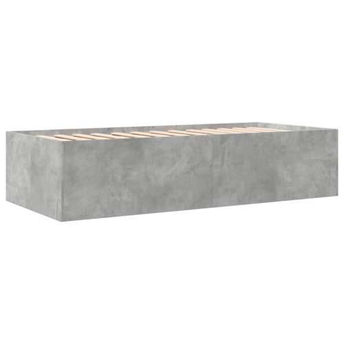 Dnevni krevet s ladicama bez madraca siva boja betona 100x200cm - Beton siva 100 x 200 cm Cijena