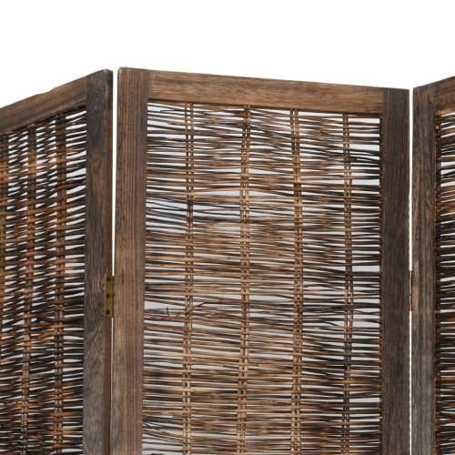 Paravan - Sobna pregrada sa 6 panela tamnosmeđa masivno drvo paulovnije - 40 x 220 cm 6 Cijena