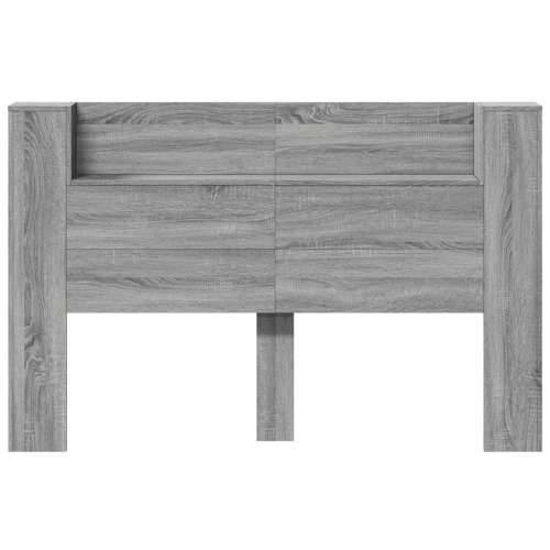 Ormarić za uzglavlje LED sivom sonomom 160x16,5x103,5 cm - Sivi hrast sonoma 160 x 16.5 x 103.5 cm 1 Cijena
