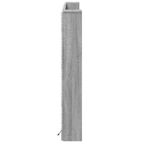 Ormarić za uzglavlje LED sivom sonomom 160x16,5x103,5 cm - Sivi hrast sonoma 160 x 16.5 x 103.5 cm 1 Cijena