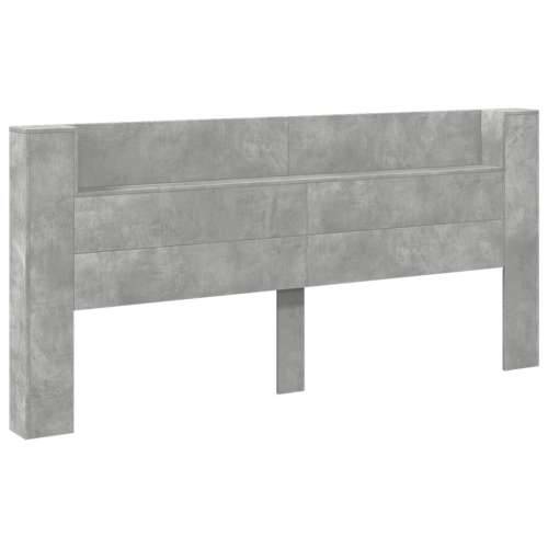 Ormarić za uzglavlje LED svjetlima boja betona 220x16,5x103,5cm - Beton siva 220 x 16.5 x 103.5 cm 1 Cijena