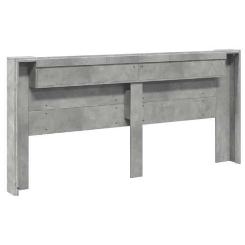 Ormarić za uzglavlje LED svjetlima boja betona 220x16,5x103,5cm - Beton siva 220 x 16.5 x 103.5 cm 1 Cijena