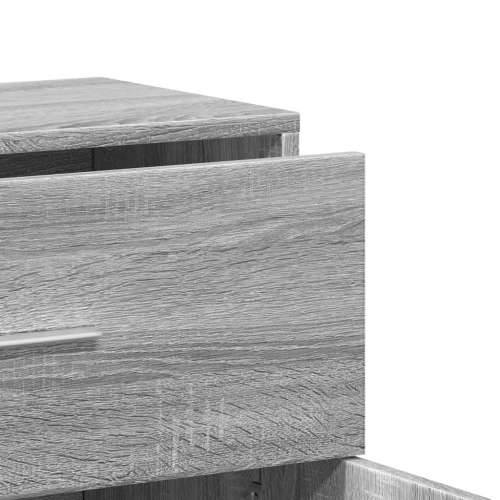 Komoda siva boja hrasta 60 x 31 x 70 cm od konstruiranog drva - Sivi hrast sonoma 1 Cijena