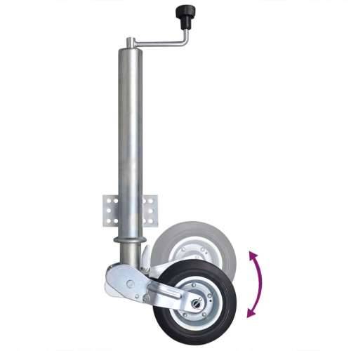 Potporni kotač za prikolicu 60 mm 2 potporne cijevi 2 stezaljke - 5 Cijena