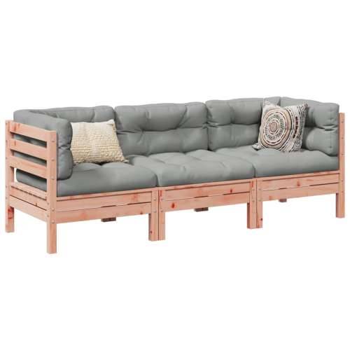Vrtna garnitura - 3-dijelni set vrtnih sofa s jastucima masivno drvo duglazije - Prirodni douglas 1 Cijena