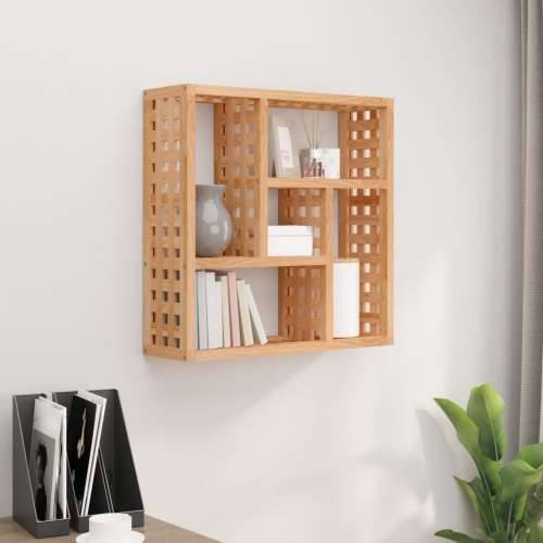 Zidna polica 49 x 15 x 49 cm od masivnog drva oraha Cijena