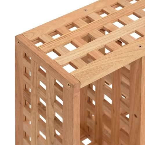 Zidna polica 49 x 15 x 49 cm od masivnog drva oraha Cijena