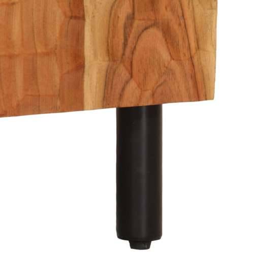 Noćni ormarić 50 x 33 x 60 cm od masivnog drva bagrema - Prirodna 1 Masivno bagremovo drvo Cijena