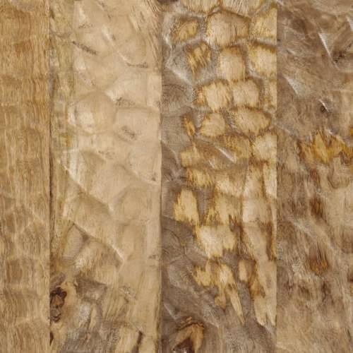Noćni ormarić 50 x 33 x 60 cm od masivnog drva manga - Prirodna 1 masivno drvo manga Cijena