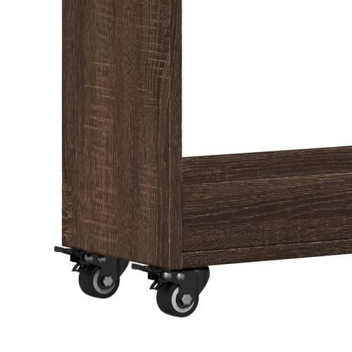 Ormarić s kotačima 60 x 22 x 79 cm od konstruiranog drva - Smeđi hrast 1 Cijena
