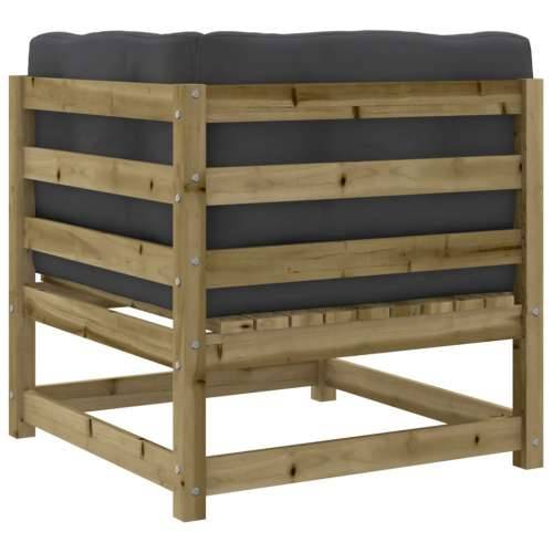 Vrtna garnitura - 6-dijelni set vrtnih sofa od impregnirane borovine s jastucima - Prirodno impregnirano 1 Cijena