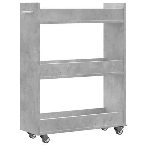 Ormarić s kotačima betonska siva 60x22x79cm konstruiranog drva Beton siva 1 Cijena