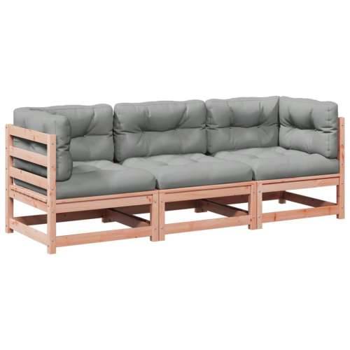 Vrtna garnitura - 3-dijelni set vrtnih sofa s jastucima masivno drvo duglazije - Prirodni douglas Da 1 Cijena