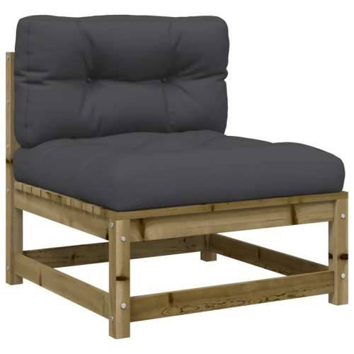 Vrtna garnitura - 7-dijelni set vrtnih sofa od impregnirane borovine s jastucima - Prirodno impregnirano Da 1 Cijena