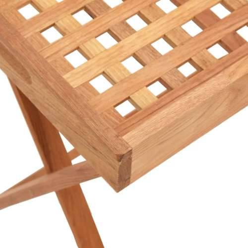 Sklopivi stol s pladnjem 52x36x56,5 cm od masivnog drva oraha Cijena