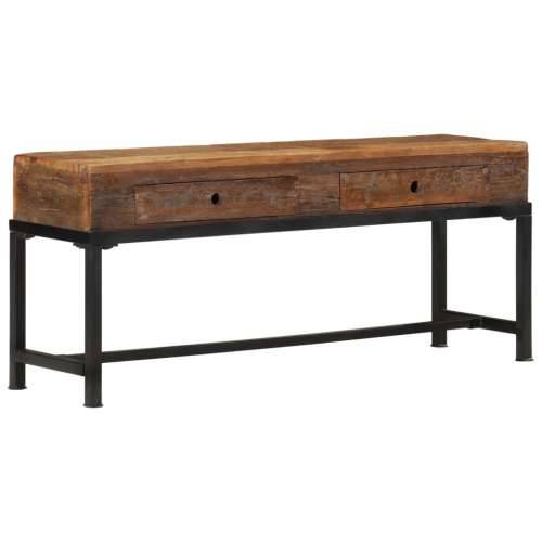 TV ormarić 110 x 30 x 46 cm od masivnog obnovljenog drva  - 1 110 cm Cijena