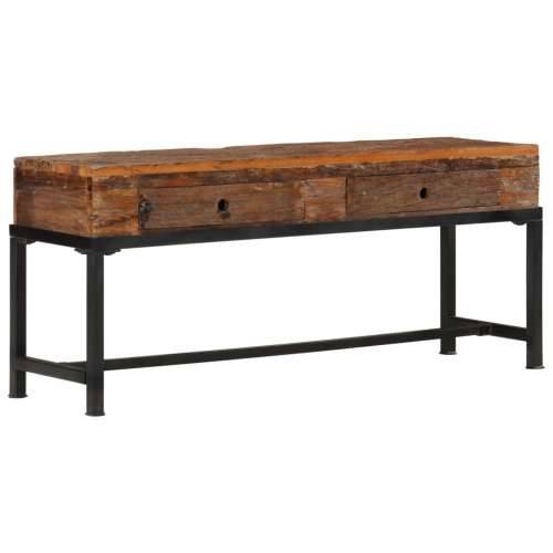 TV ormarić 110 x 30 x 46 cm od masivnog obnovljenog drva  - 1 110 cm Cijena