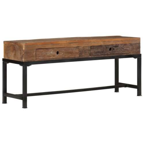 TV ormarić 110 x 30 x 46 cm od masivnog obnovljenog drva  - 1 110 cm Cijena