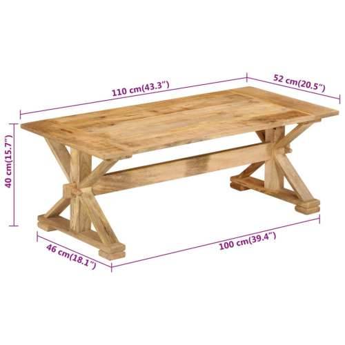 Stolić za kavu 110 x 52 x 40 cm od masivnog drva manga - Smeđa 1 52 cm Cijena