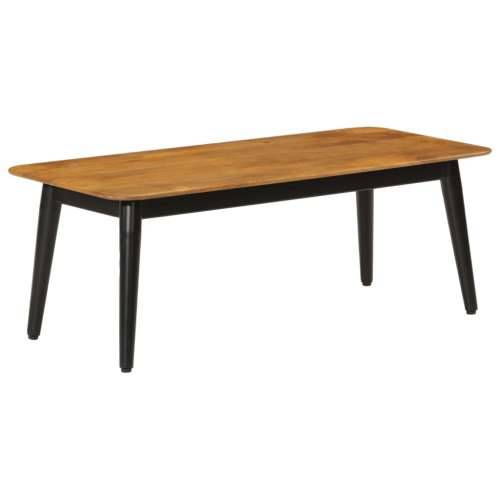 Stolić za kavu 110x50x40 cm od masivnog drva manga i željeza - Smeđa i crna 110 x 50 x 40 cm 1 Cijena