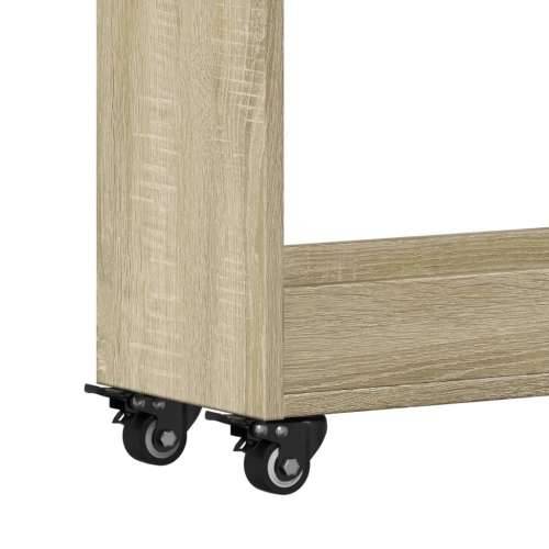 Ormarić s kotačima boja hrasta 60x22x79cm od konstruiranog drva - sonoma hrast 1 Cijena