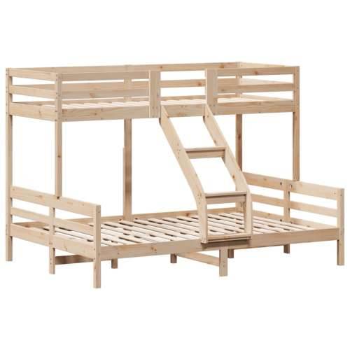 Krevet na kat 80 x 200/140 x 200 cm od masivne borovine - Prirodna 1 Cijena