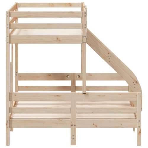 Krevet na kat 80 x 200/140 x 200 cm od masivne borovine - Prirodna 1 Cijena