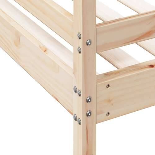 Krevet na kat 80 x 200/140 x 200 cm od masivne borovine - Prirodna 1 Cijena