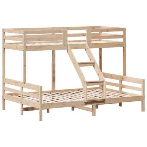 Krevet na kat 90 x 200/140 x 200 cm od masivne borovine - Prirodna 1 Cijena