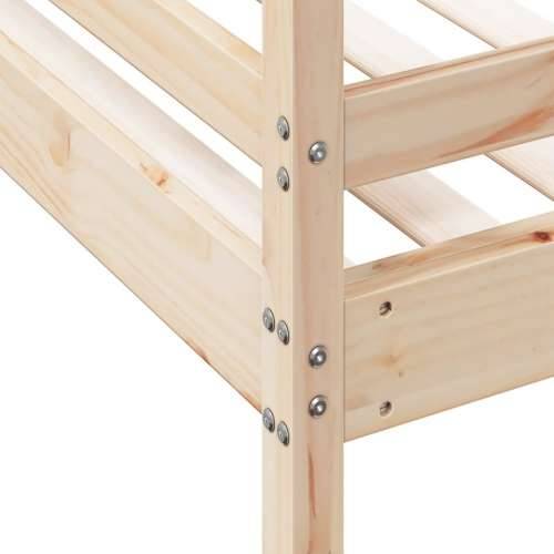 Krevet na kat 90 x 200/140 x 200 cm od masivne borovine - Prirodna 1 Cijena