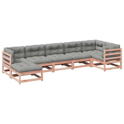 Vrtna garnitura - 7-dijelni set vrtnih sofa s jastucima masivno drvo duglazije - Prirodni douglas Da 1 Cijena