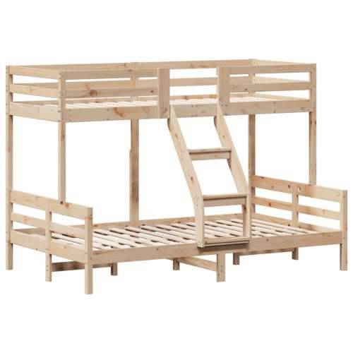 Krevet na kat 90x200/120x200 cm od masivne borovine - Prirodna 1 Cijena