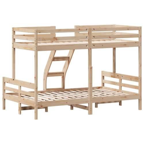 Krevet na kat 90x200/120x200 cm od masivne borovine - Prirodna 1 Cijena