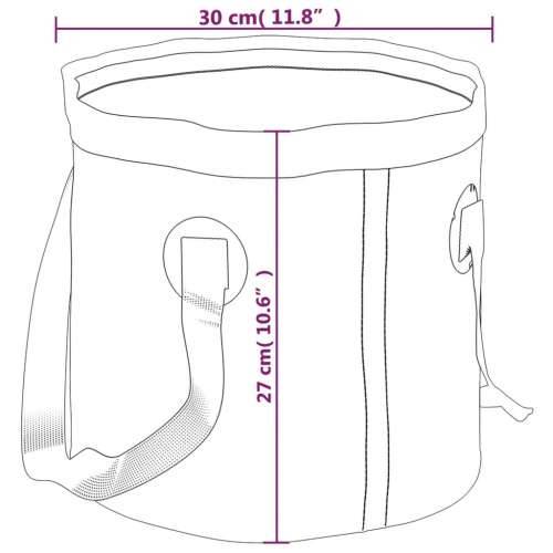 Sklopive kante 2 kom plave 20 L PVC - Plava 30 x 27 cm Cijena