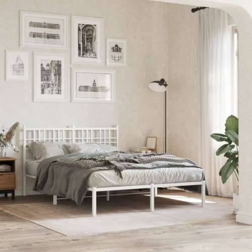 Metalno uzglavlje bijelo 137 cm - Bijela 137 cm 1 Cijena