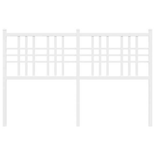 Metalno uzglavlje bijelo 137 cm - Bijela 137 cm 1 Cijena