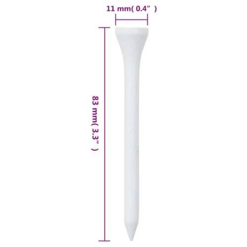 Stalci za lopticu za golf 1000 kom 83 mm od bambusa - Bijela 83 mm Cijena