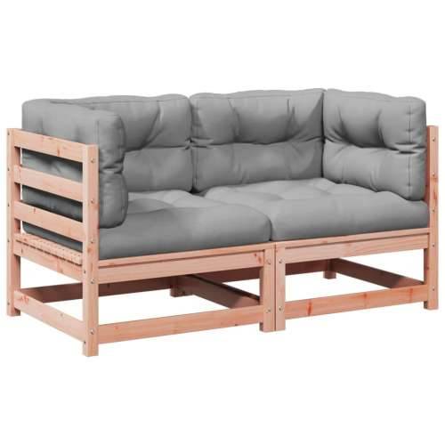 Vrtna garnitura - 2-dijelni set vrtnih sofa s jastucima masivno drvo duglazije - Prirodni douglas Da 1 Cijena