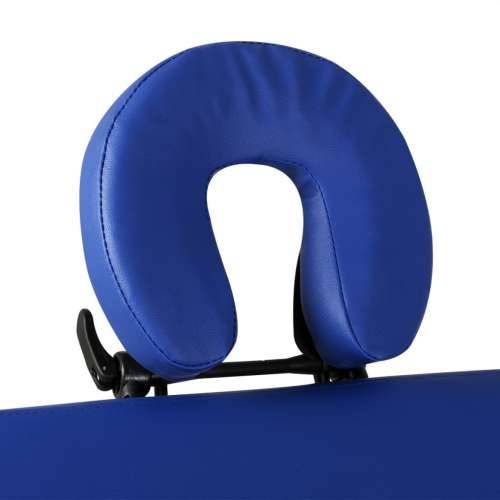 Plavi sklopivi stol za masažu s 2 zone i aluminijskim okvirom Cijena