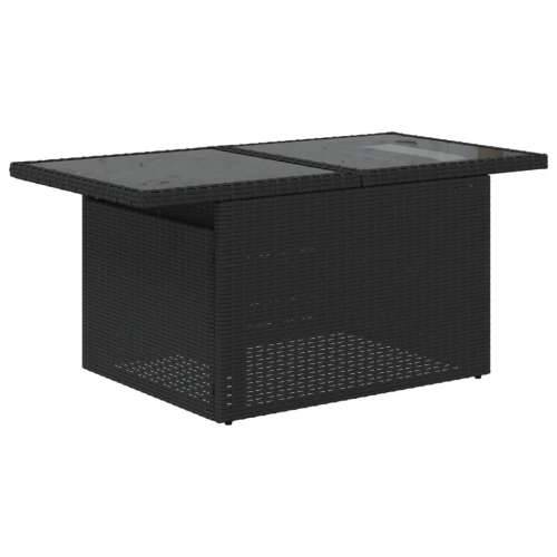 Vrtna garnitura - 7-dijelni set vrtnih sofa od poliratana s jastucima crni - Crna i krem bez spremišta 1 Cijena