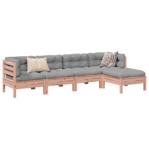 Vrtna garnitura - 5-dijelni set vrtnih sofa s jastucima masivno drvo duglazije - Prirodni douglas 1 Cijena