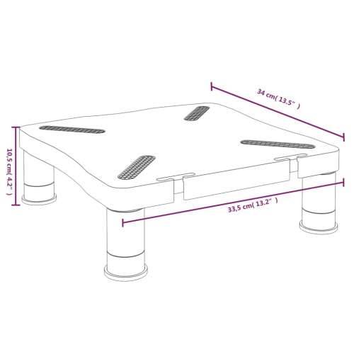 Stalak za monitor crni 33,5 x 34 x 10,5 cm Cijena