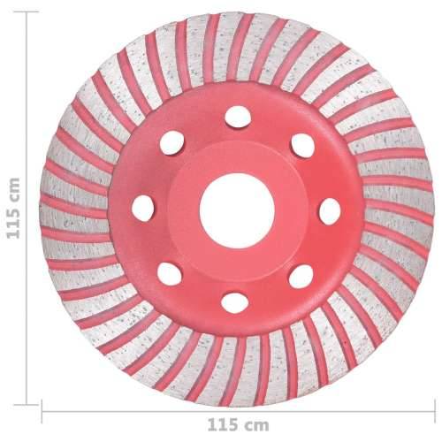 Dijamantni brusni kotač u obliku šalice s turbinom 115 mm Cijena