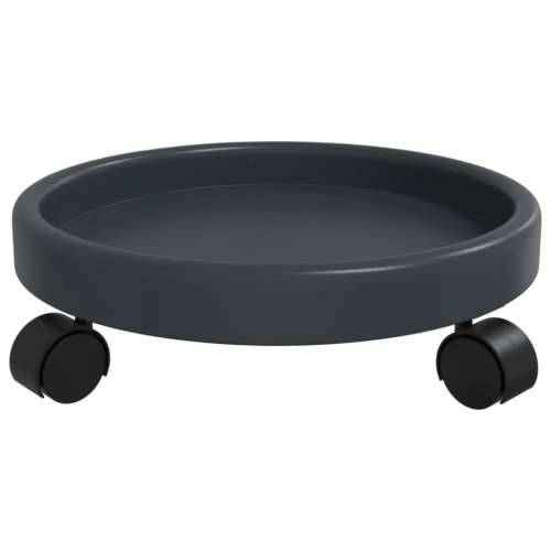 Kolica za biljke s kotačima siva 2 kom promjer 34 cm 35 kg Cijena