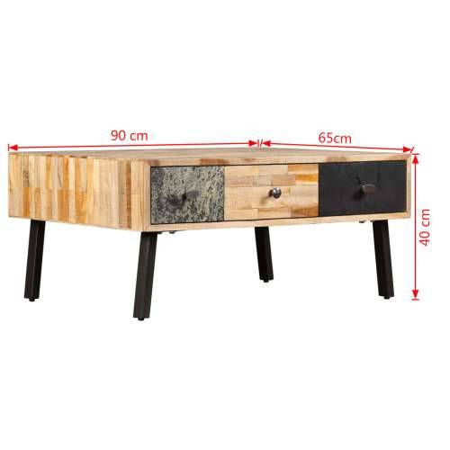 Stolić za kavu od masivne reciklirane tikovine 90 x 65 x 40 cm  Cijena